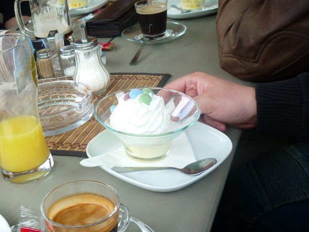 rádoby zmrzlinový pohár